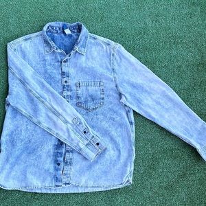 Stone Washed H&M Button Up Shirt